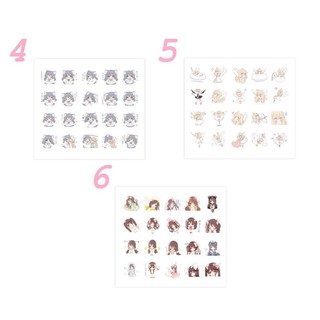 Sticker dán trang trí DIY Chibi Girl NEW