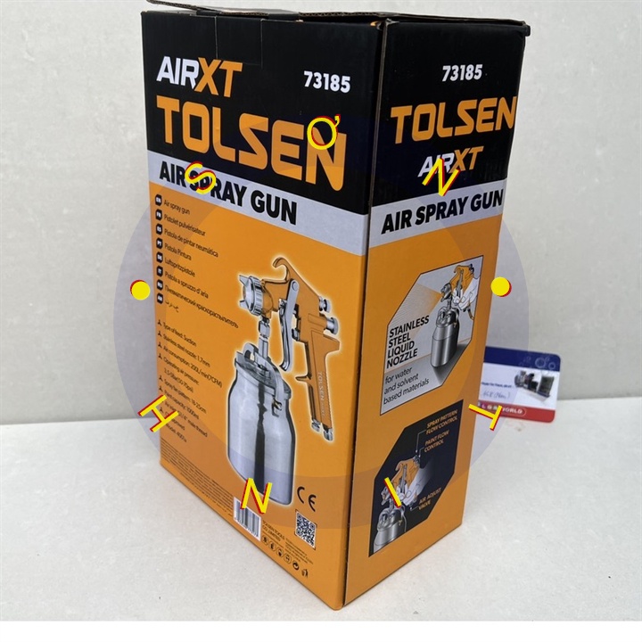 Súng xịt sơn 1.7mm TOLSEN 73185 1000ml BÉP
