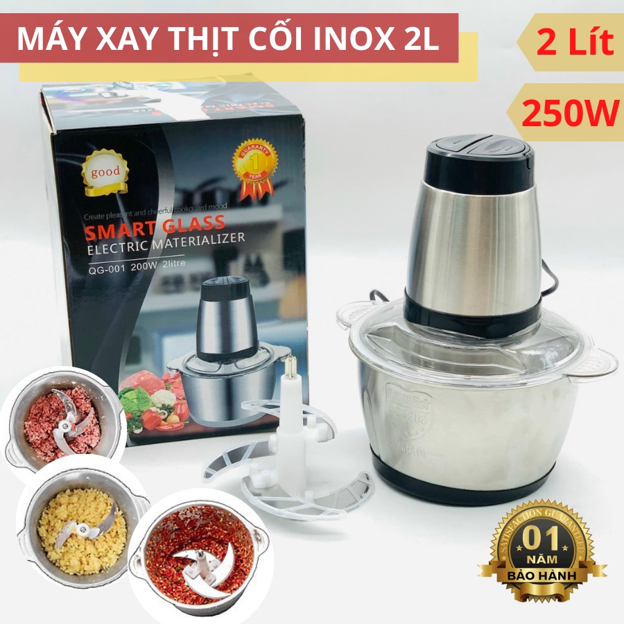 Máy xay thịt đa năng cối Inox - Bảo hành 12 Tháng