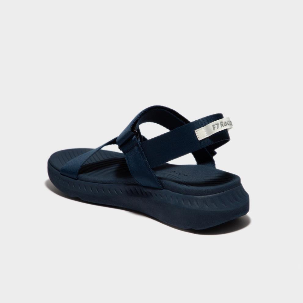 ❄ Giày sandal Shondo F7 nam nữ đi học đế cao xanh đen F7R3535