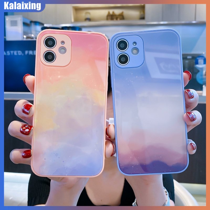 Ốp Điện Thoại Cứng Viền Mềm 12 Màu Nước Cho iPhone 14 Pro Max 14Pro 14 Plus