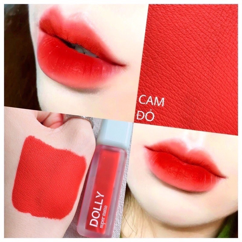 Son kem lì Dolly Super Matte , son kem lì, không chì, bền màu lâu trôi