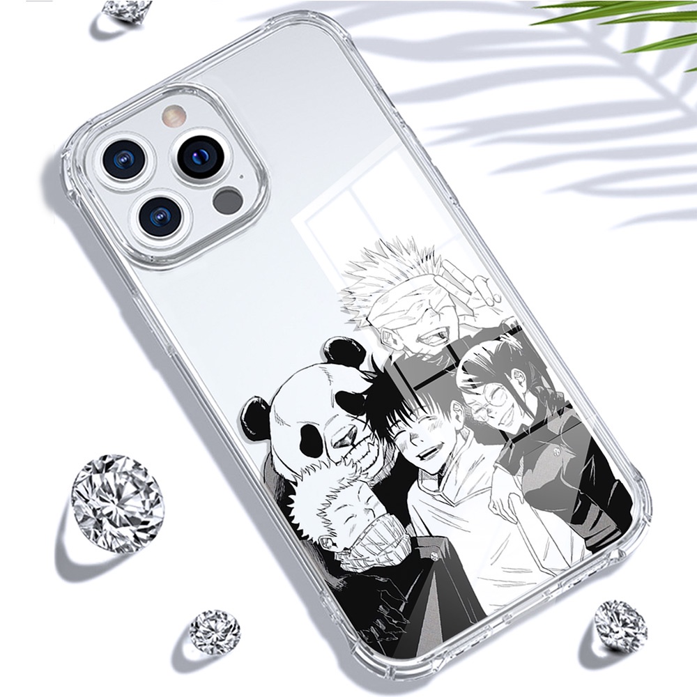 Ốp Điện Thoại TPU Mềm Trong Suốt Chống Sốc In Họa Tiết Anime Jujutsu Kaisen Cho iPhone 14 Plus 13 12 11 Pro Max