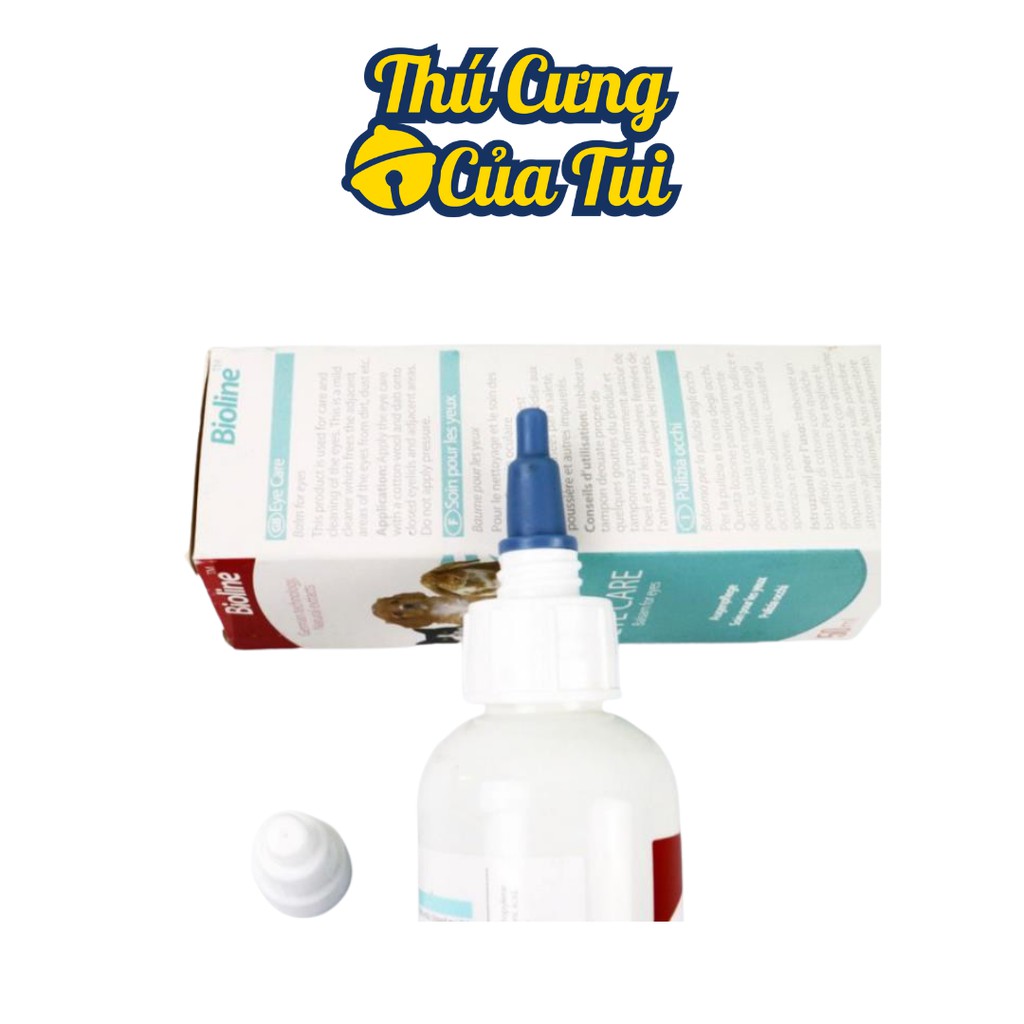 Nước Rửa Vệ Sinh Mắt Cho Thú Cưng Chó Mèo Eye Care Bioline 50ml - Thú Cưng Của Tui