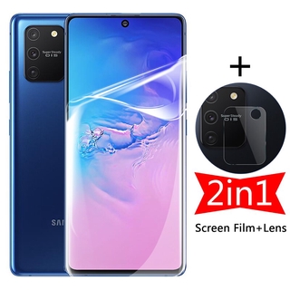 Kính Cường Lực Bảo Vệ Màn Hình 2 Trong 1 Cho Samsung Galaxy S10 Lite S10Plus S8 S9 S10E S Note 8 9 10 Plus Note10