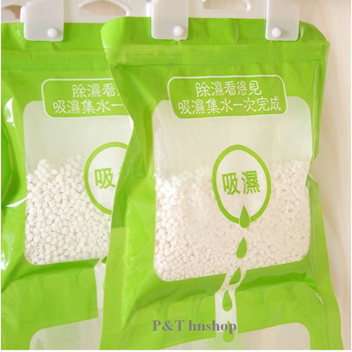 Túi hút ẩm Loại Gói to - Gói hút ẩm 2 ngăn chống ẩm chống mốc có móc treo đa năng siêu hút ẩm cực tốt