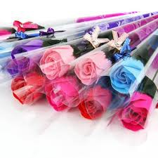 Hoa hồng sáp 1 bông - Hương lưu 1 năm .