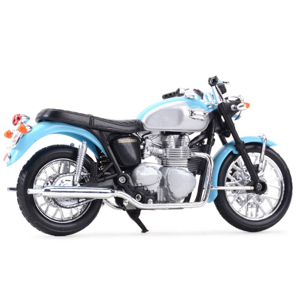 Mô Hình Xe Mô Tô Welly Triumph 2002 Bonneville Die Cast Tỉ Lệ 1:18