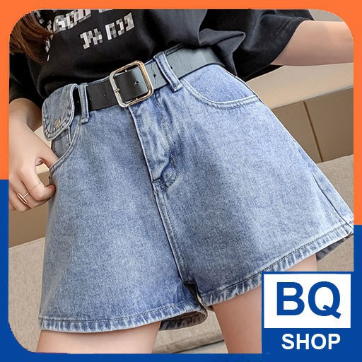 BQShop Quần short jean nữ túi hộp