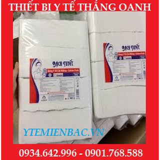 Bông bạch tuyết y tế cắt miếng 1kg - vệ sinh baby 10x10cm - 7x7cm