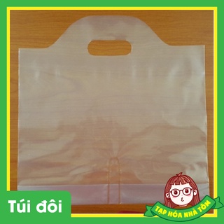 Túi pe đôi đựng trà sữa - hàng dày loại 1
