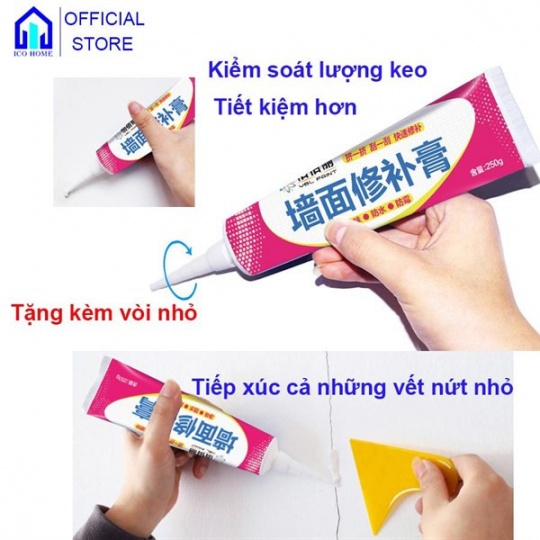 [FREESHIP] KEO VÁ TƯỜNG CHỐNG THẤM, CHỐNG NỨT 250gr (8629, LVQ)