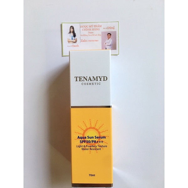 [CHÍNH HÃNG BÁC SĨ DŨNG NHẬP KHẨU]Kem Chống Nắng Dạng Lỏng Huyết Thanh Tenamyd SPF50 Dưỡng Da Mờ Thâm Nám Mịn Màng 70ml