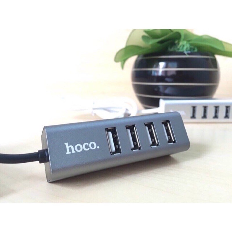 ✔️FREESHIP ✔Chính Hãng✔Bộ Hub USB 4 cổng USB-2.0 Hoco HB1- cho laptop-PC,Máy tính Window,Linux-Bảo hành 12 tháng-Nowship