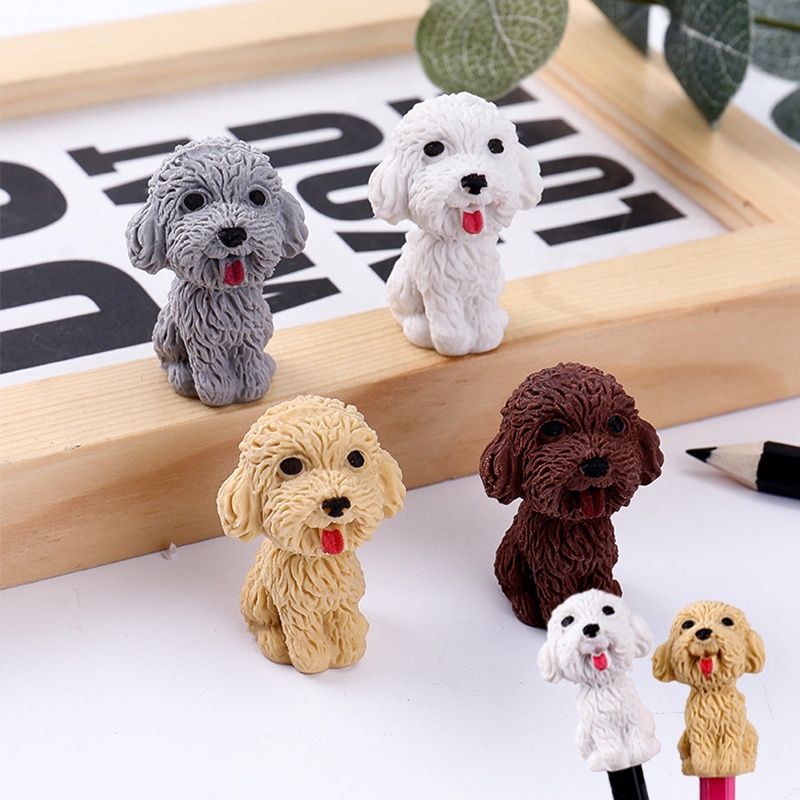 1 Gôm tẩy cao su mềm hình cún teddy đáng yêu