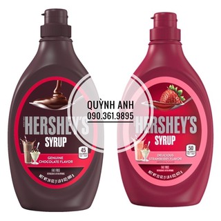 Syrup dâu socola Hershey chai 680gr