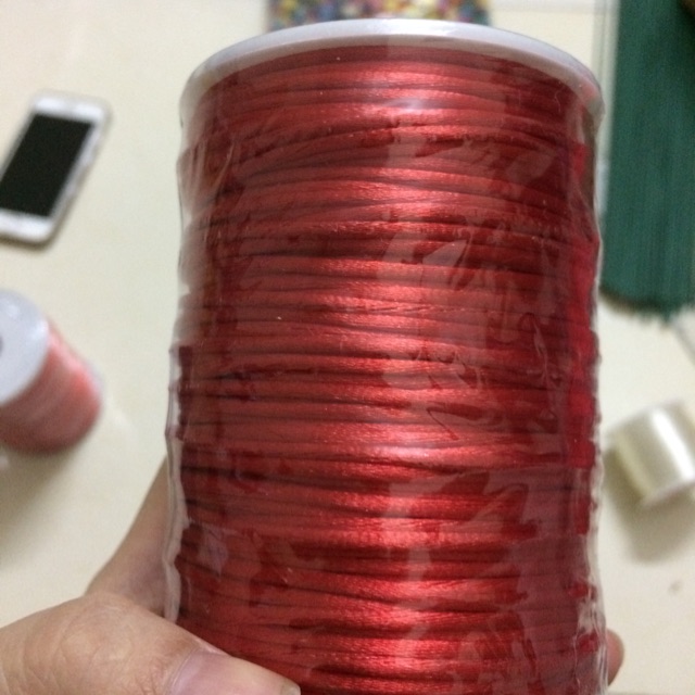 Dây tim/dây dù bông 2.5mm làm vòng may mắn