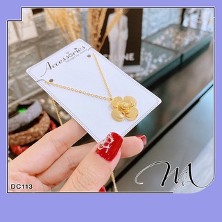 Dây chuyền nữ Titan không gỉ mặt hoa trà dễ thương - Măng’s House DC113