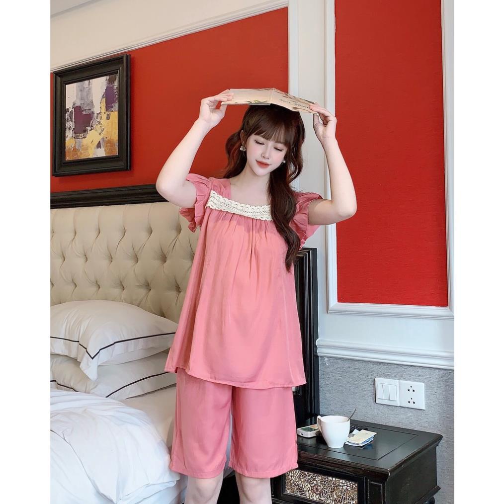 Bộ cộc tay bầu và sau sinh chất đũi mùa hè 2022