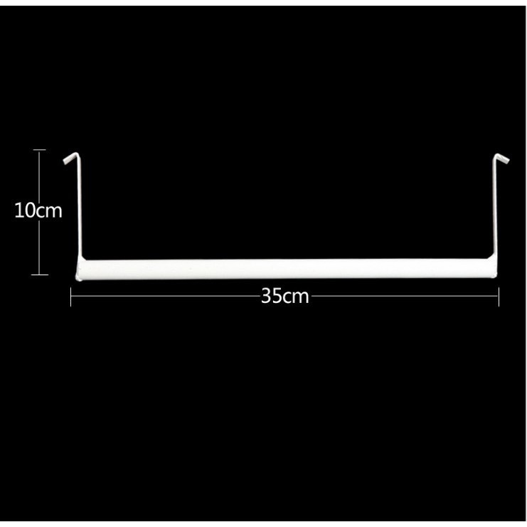 Thanh Treo Quần Áo Dành Cho Tủ Nhựa - Kệ Sắt Lưới Lắp Ghép Dài 35 Cm - Sắt Sơn Tĩnh Điện Màu Trắng bảo hành 2 năm