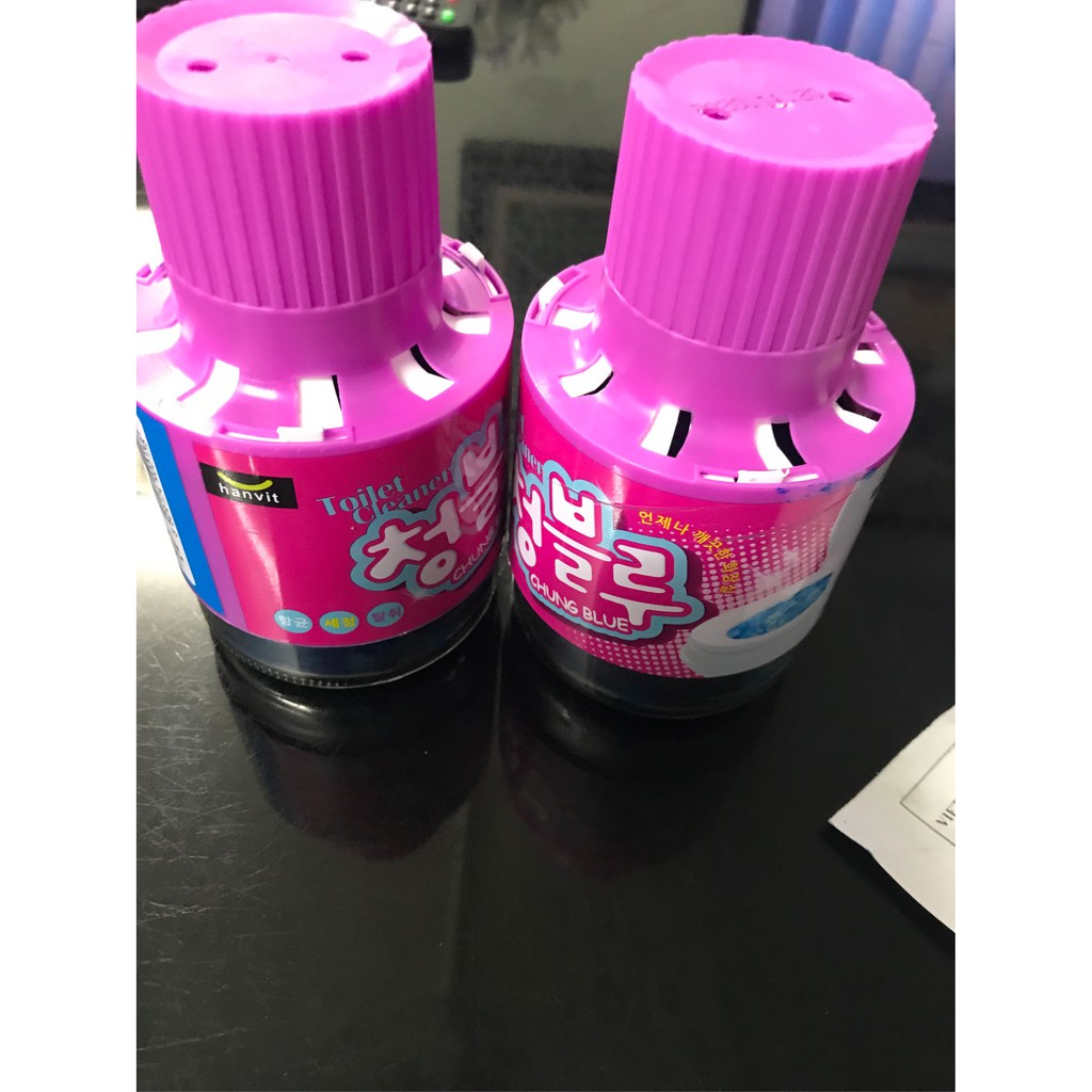 Chai Thả Bồn Cầu Hanvit Tẩy Sạch Vết Bẩn Mùi Khó Chịu - Diệt Khuẩn - Thay Thế Viên Thả Bồn Cầu