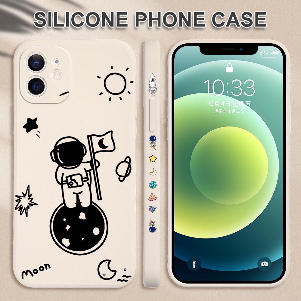Ốp điện thoại họa tiết phi hành gia cho OPPO F9 R9S PLUS RENO 5 2F F11 F3 F1 PLUS A9 R9 PRO RENO 4 PRO 2Z A7X