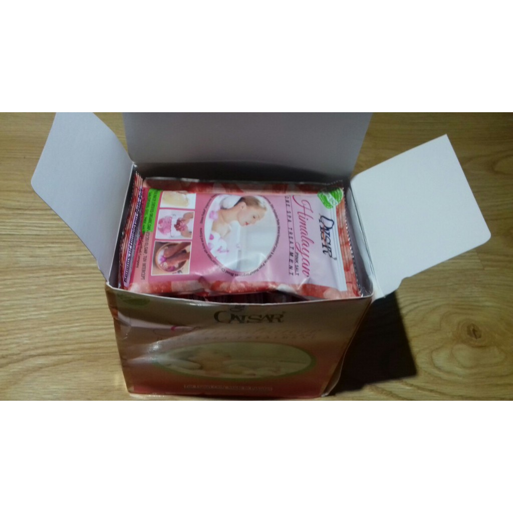 Hộp Muối Tắm Himalaya 1kg. 10 gói nhỏ. Tẩy sạch tế báo chết. Trị Viêm nang lông, viêm lỗ chân lông. | BigBuy360 - bigbuy360.vn