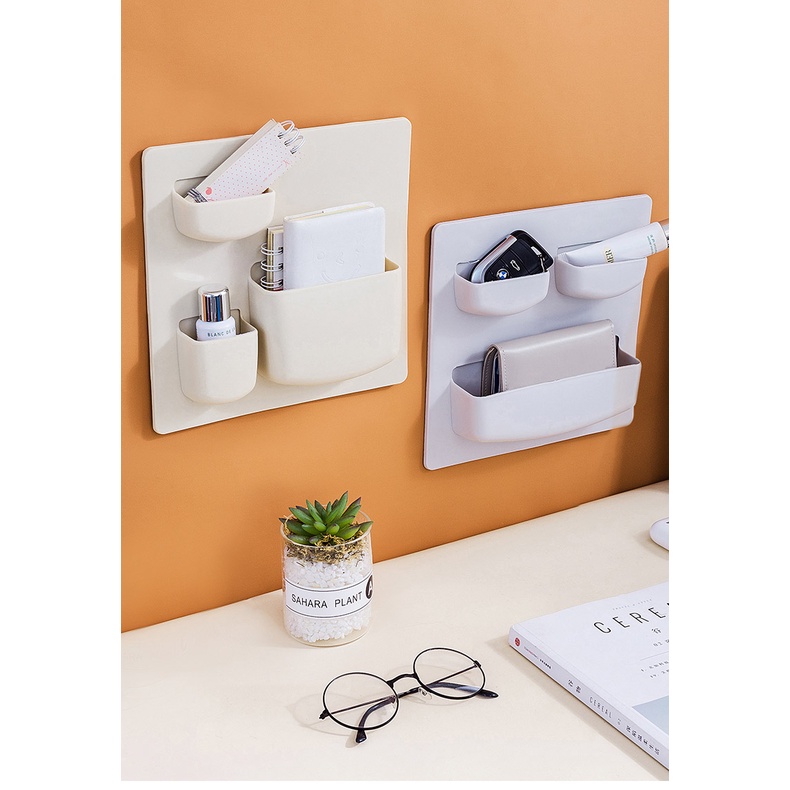 Kệ Đựng Đồ Dán Tường Không Cần Khoan Tiện Dụng Cho Nhà Tắm / Nhà Bếp