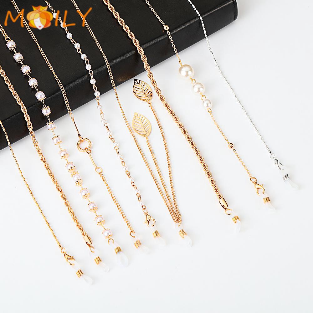 Dây đeo kính đính ngọc trai thời trang cho nam &amp; nữ