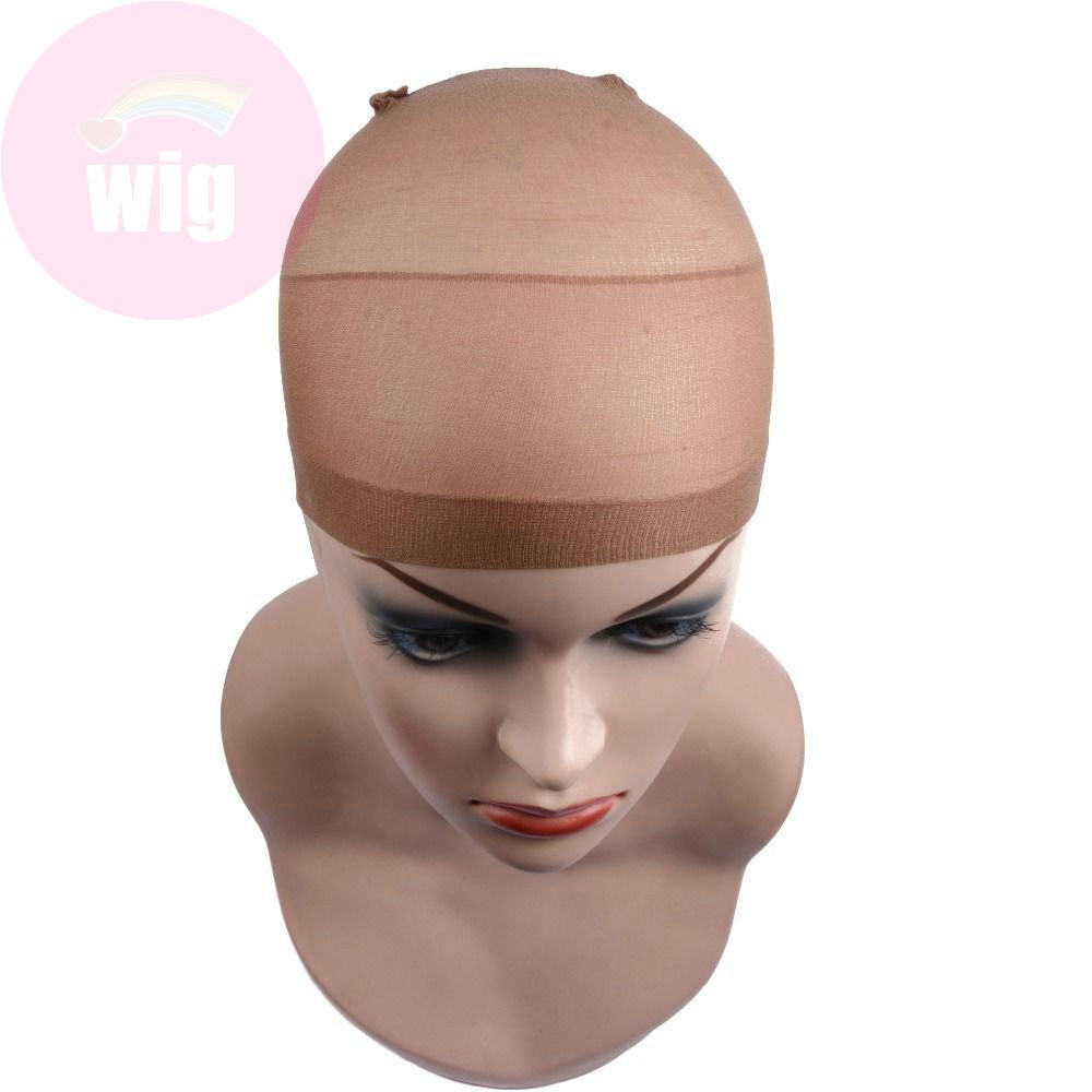 2Pcs Unisex Stretchable Wig Liner Cap Hair Net Elastic Mesh Hairpiece Accessory