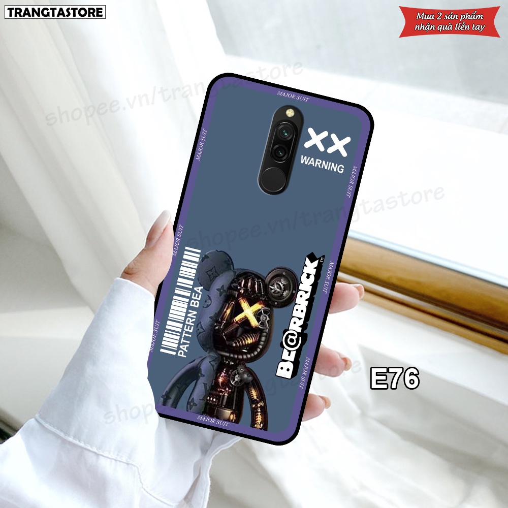 Ốp Xiaomi Redmi 8 in hình gấu Bearbrick,Metal Style,Doremon siêu dễ thương chất lượng