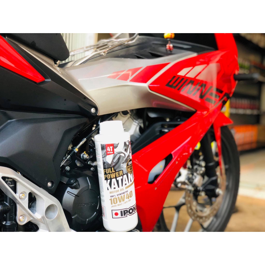 Combo 3 Nhớt xe côn tay và xe số 4T tổng hợp gốc Ester Ipone Full Power Katana (1L) tặng 1 Engine Cleaner (300ml)