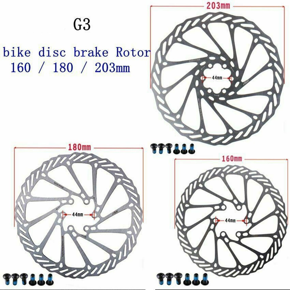 Đĩa Phanh 6 7 Inches G3 160 / 180 / 203mm Bằng Thép Không Gỉ Cho Xe Đạp