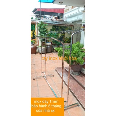 Giàn phơi inox lắp ghép hàng dày (bảo hành 6 tháng sử dụng)