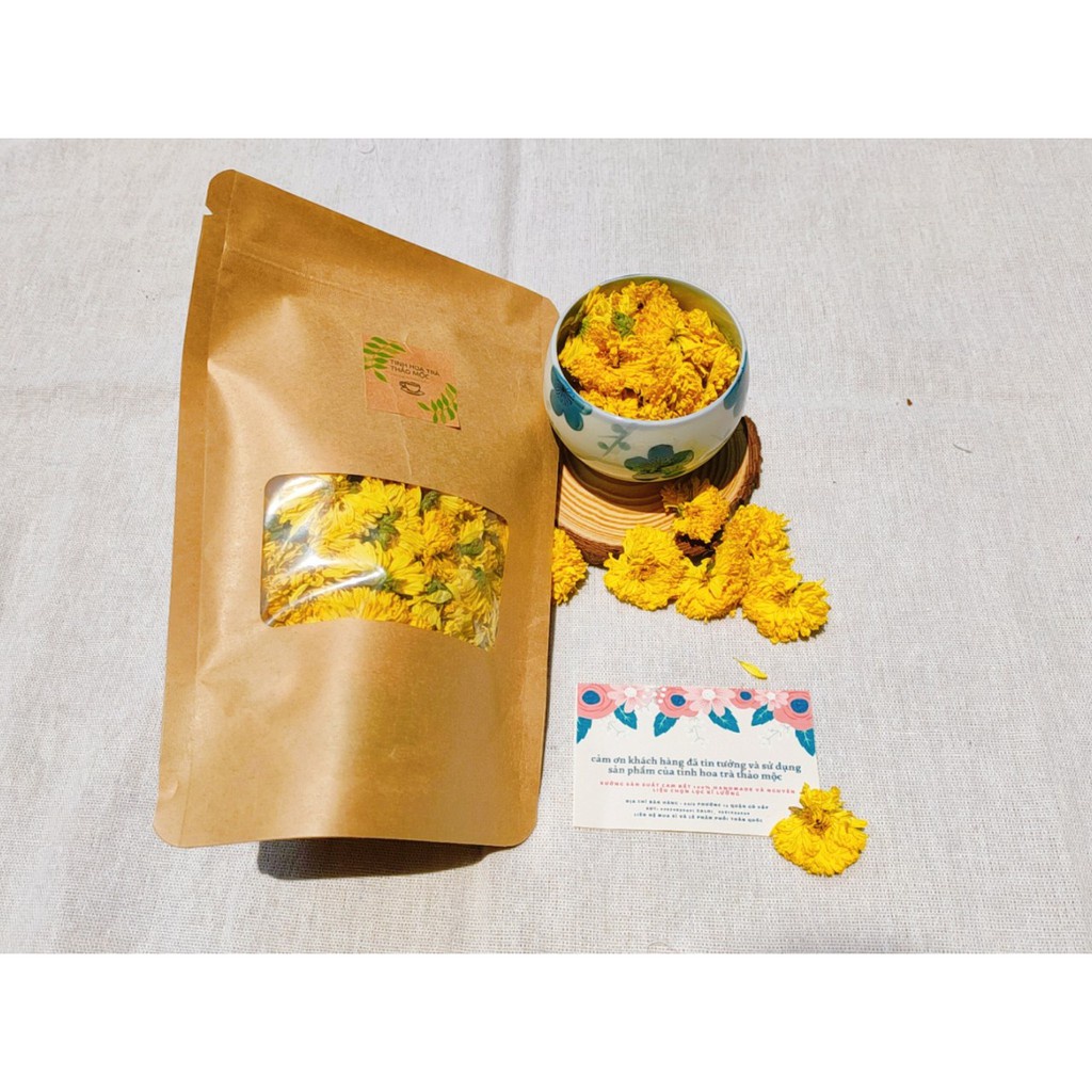 (ảnh thật+ video) hoa cúc khô cúc hoàng kim hàng xuất khẩu - 100 gram