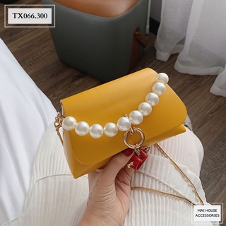  Túi Xách Mini Nữ NHẬT VY Chất Da Mềm Màu Trắng Đen Vàng - TX66 