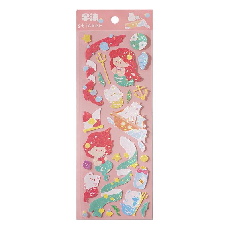 Tấm sticker Công chúa đáng yêu minion trang trí sổ tay bullet journal M799