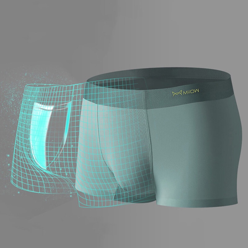 Set 3 Quần Lót Boxer Chất Liệu Polyester Quyến Rũ Cho Nam M1320