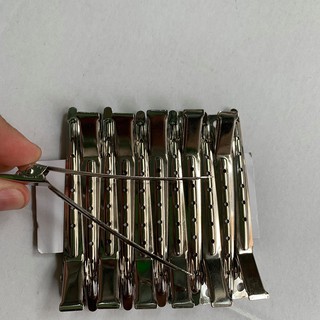 Bộ 12 kẹp mỏ vịt chia tóc - tạo hình tóc inox loại 1