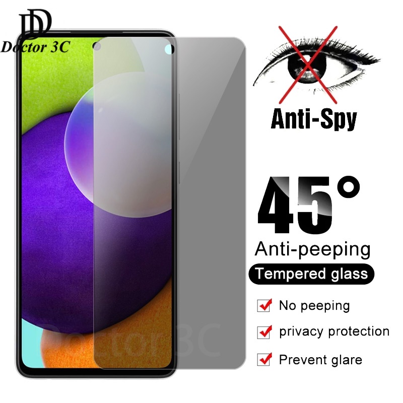 Kính cường lực bảo vệ sự riêng tư chống nhìn lén độ nét cao cho Samsung ss Galaxy A02 A02s A22 A12 A32 A52 A72 A52s M02 M14 M12 M32 M22 M52 4G 5G 2023