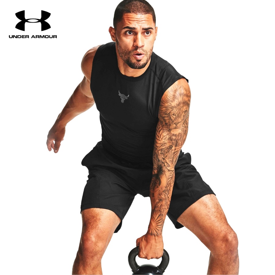 Áo ba lỗ thể thao nam Under Armour Project Rock Heatgear - 1356561-001