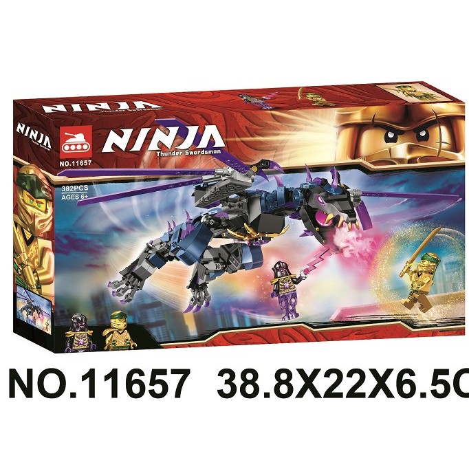 Non Lego Ninjago Lari Bela Tank 11657 Rồng Đen Của Chúa Tể Overlord Ninja Lloyd Season Phần 2 đồ chơi lắp ráp xếp hình