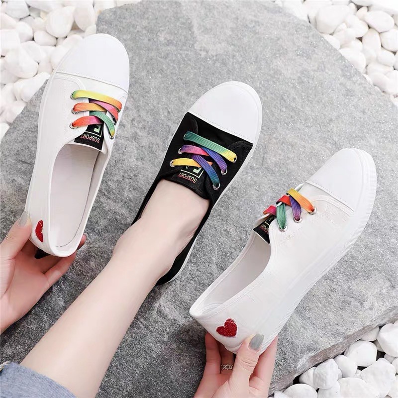 Giày Lười Nữ Kiểu Dáng Thể Thao , Slip On Bata Sneaker Hàn Quốc Cho Bạn Nữ Thích Tối Giản mẫu mới Hot trend 2021 | BigBuy360 - bigbuy360.vn