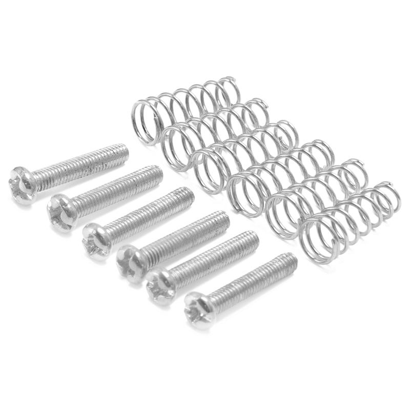 Bộ 6 Phụ Kiện Gắn Dây Đàn Ghi Ta Điện Hình Nón Có Lò Xo Và Ốc Vít