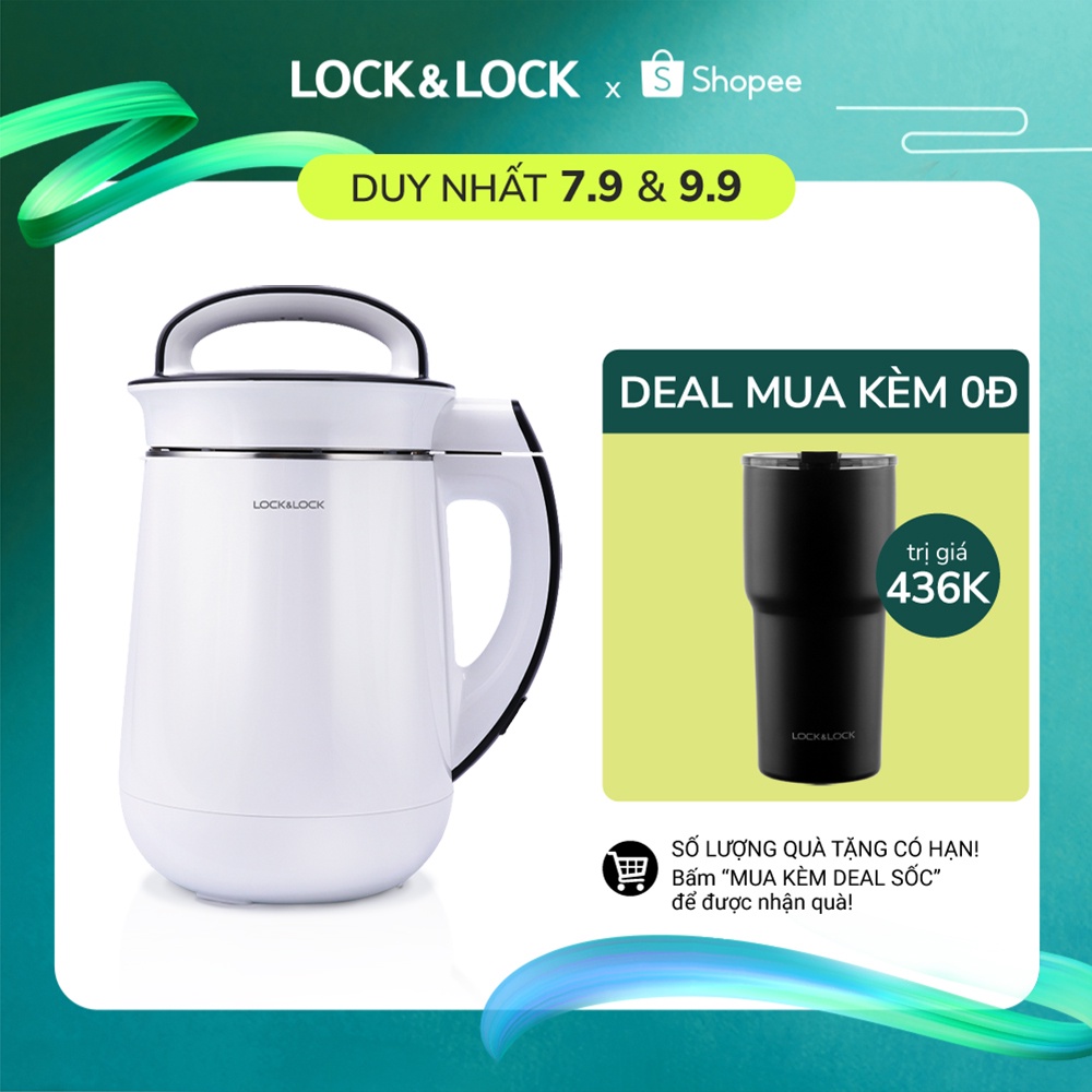 Máy làm sữa hạt, sữa đậu nành Lock&Lock Màu trắng EJS226