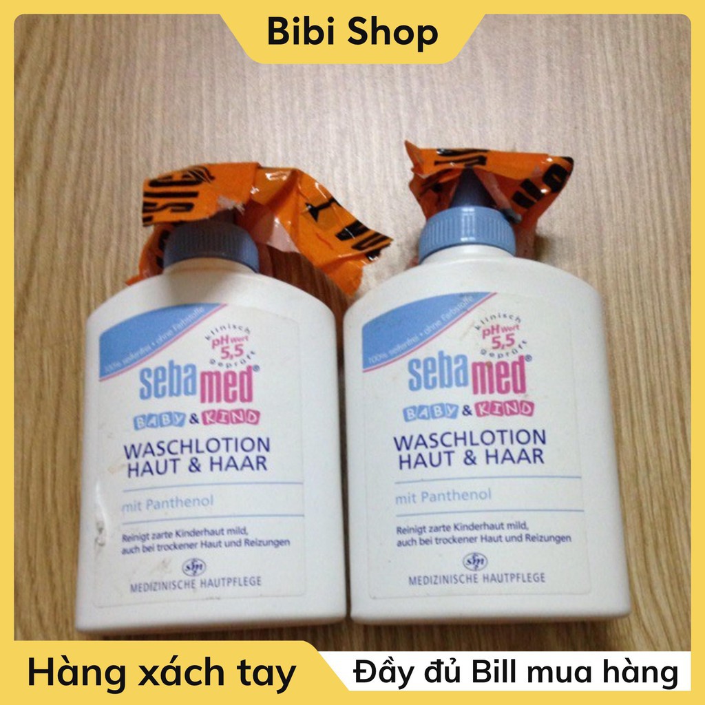 Sữa tắm và gội SEBAMED Baby & Child Waschlotion da và tóc 200ml - Chăm sóc cơ thể bé