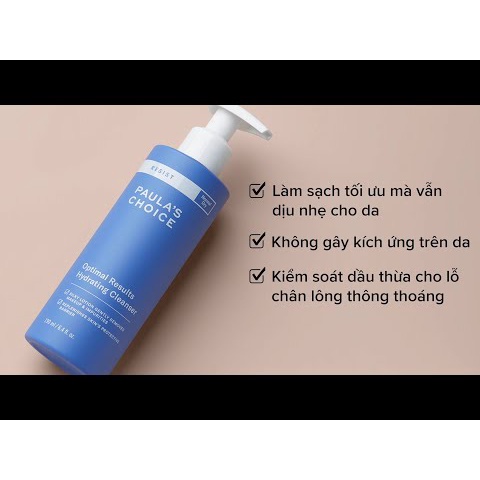 Sữa rửa mặt Resist Optimal Results Hydrating Cleanser