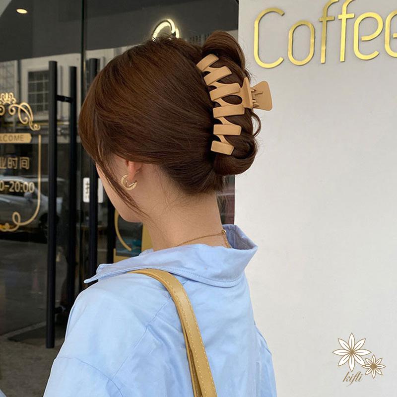【Kifli】Kẹp tóc càng cua cỡ lớn phong cách Hàn Quốc thanh lịch