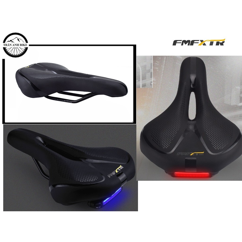 Yên xe đạp có đèn hậu sạc USB FMFXTR