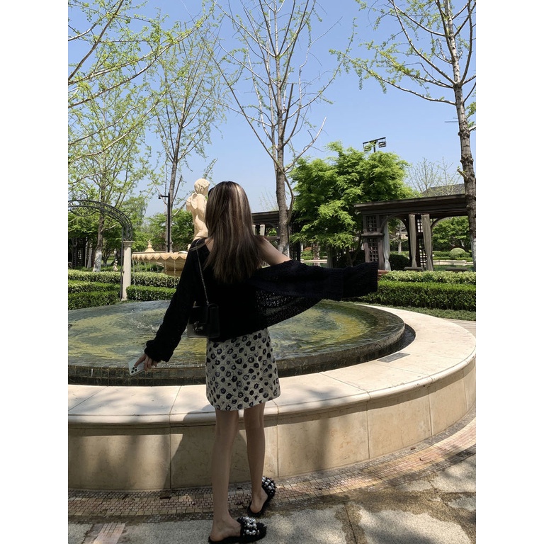 Áo Khoác Cardigan Dệt Kim Mỏng Chống Nắng Thời Trang Mùa Thu Cho Nữ